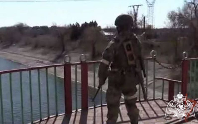 Rosguardia tomó bajo la protección la Central Hidroeléctrica de la ciudad de Nóvaya Kakhóvka