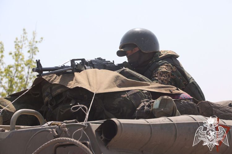 En la provincia de Lugánsk los militares de Rosguardia destruyeron un punto de apoyo de las fuerzas armadas ucranianas