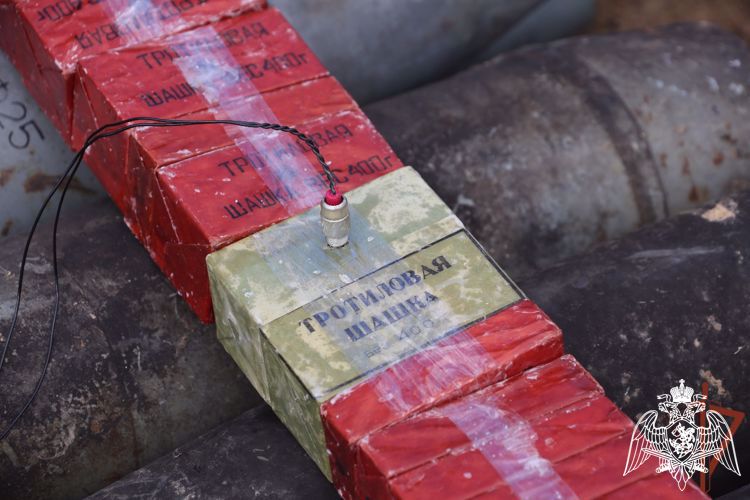 Los militares de Rosguardia neutralizaron armas explosivas y detuvieron a un cómplice de los nacionalistas el la provincia de Lugansk
