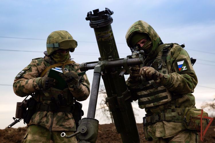 Rosguardia derrotó los puntos de apoyo enemigos y los cobertizos con el material bélico en las provincias de Khersón y Zaporózhie