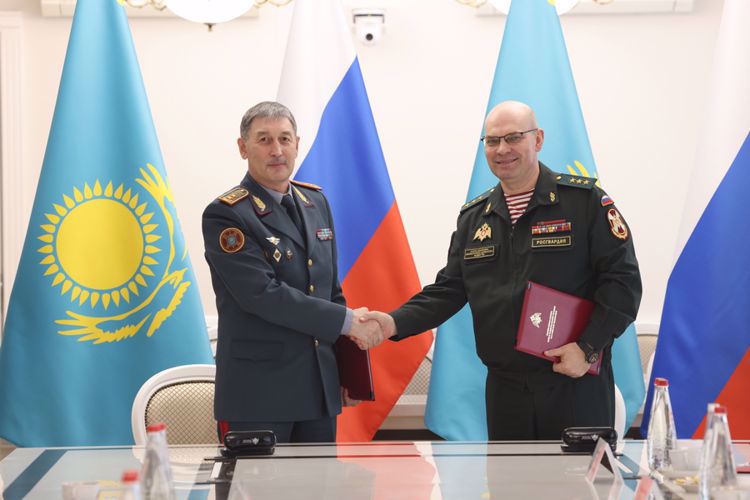 El Convenio de cooperación entre la Rosguardia y el Ministerio del Interior de la República de Kazakhstán está firmado