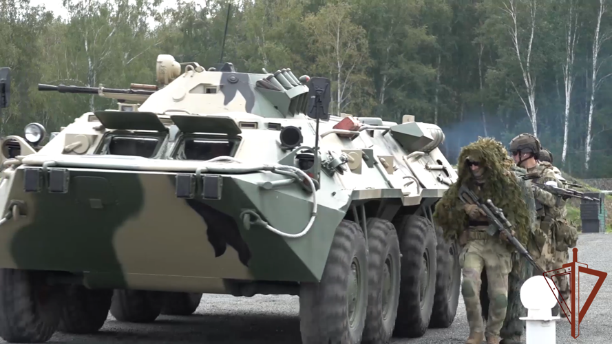 Las fuerzas colectivas de la Organización del Tratado de la Seguridad Colectiva (OTSC) bajo la dirección de Rosguardia practicaron las actividades de la lucha contra el terrorismo en los marcos de las maniobras militares «Cobalt-2024»